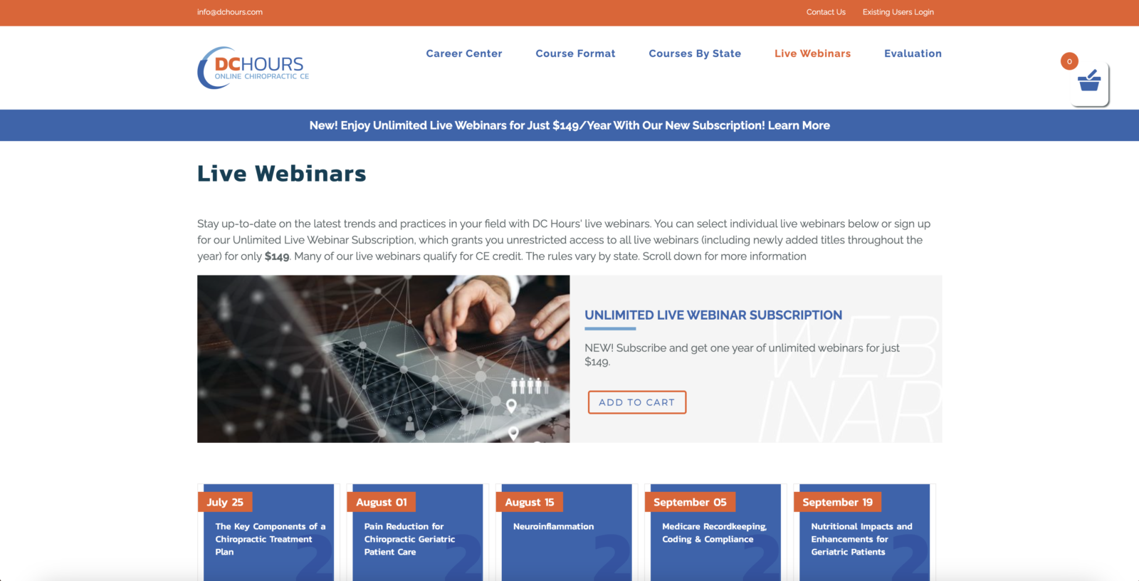 DC Hours web - Live webinars